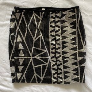 Sequin mini skirt